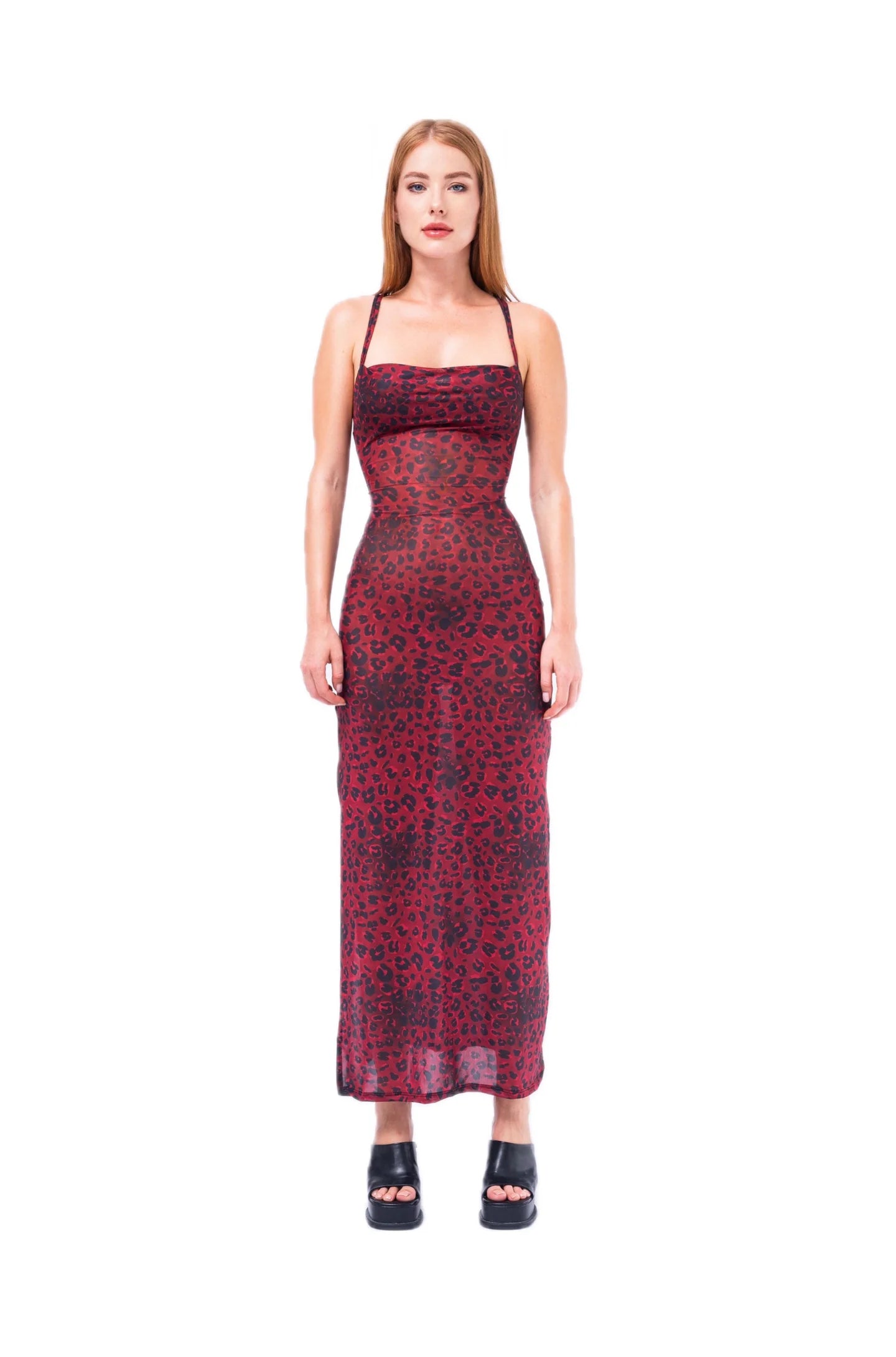 DEFI / RED LEOPARD DRESS