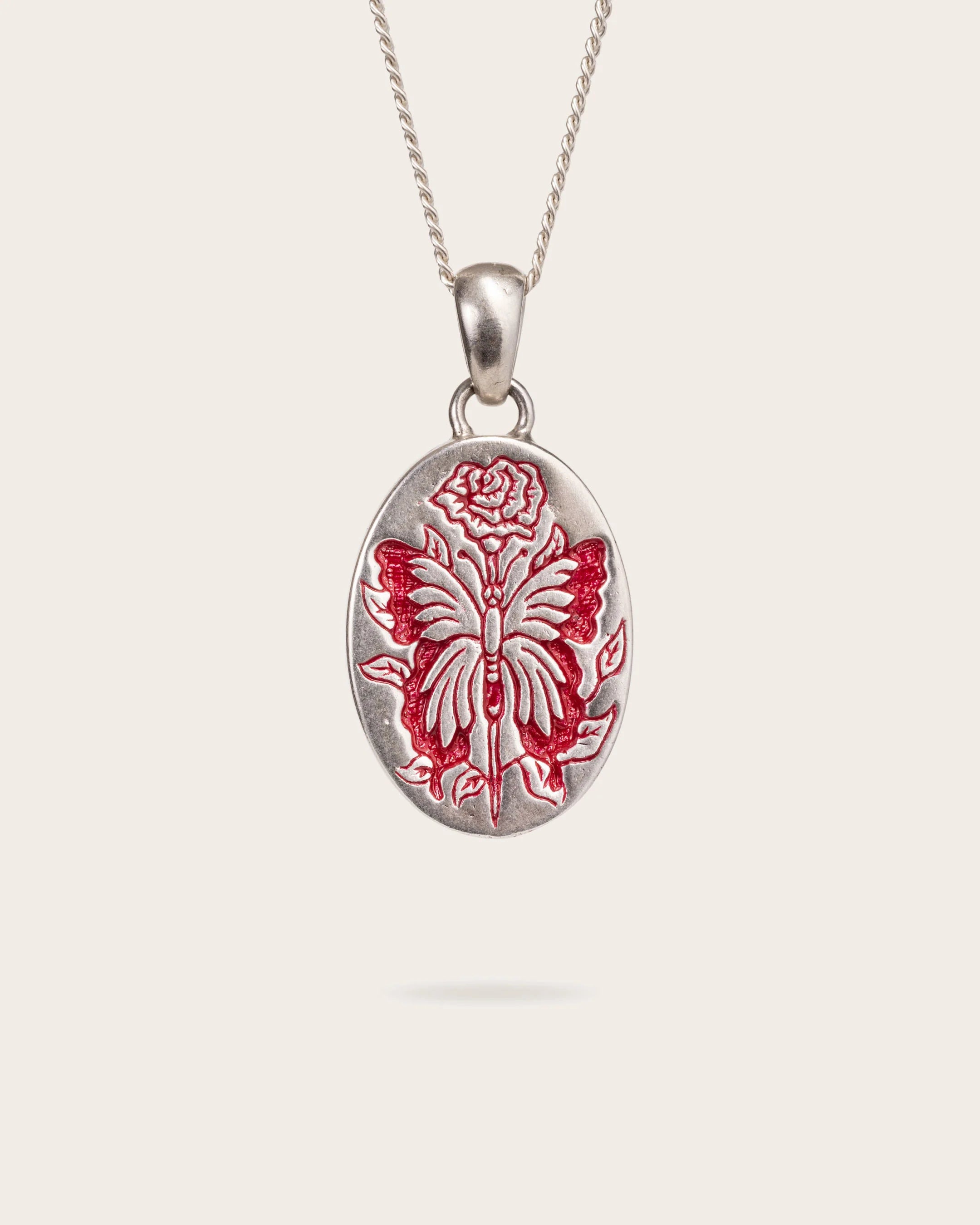 UNTOLD TRUTH / RED BUTTERFLY PENDANT