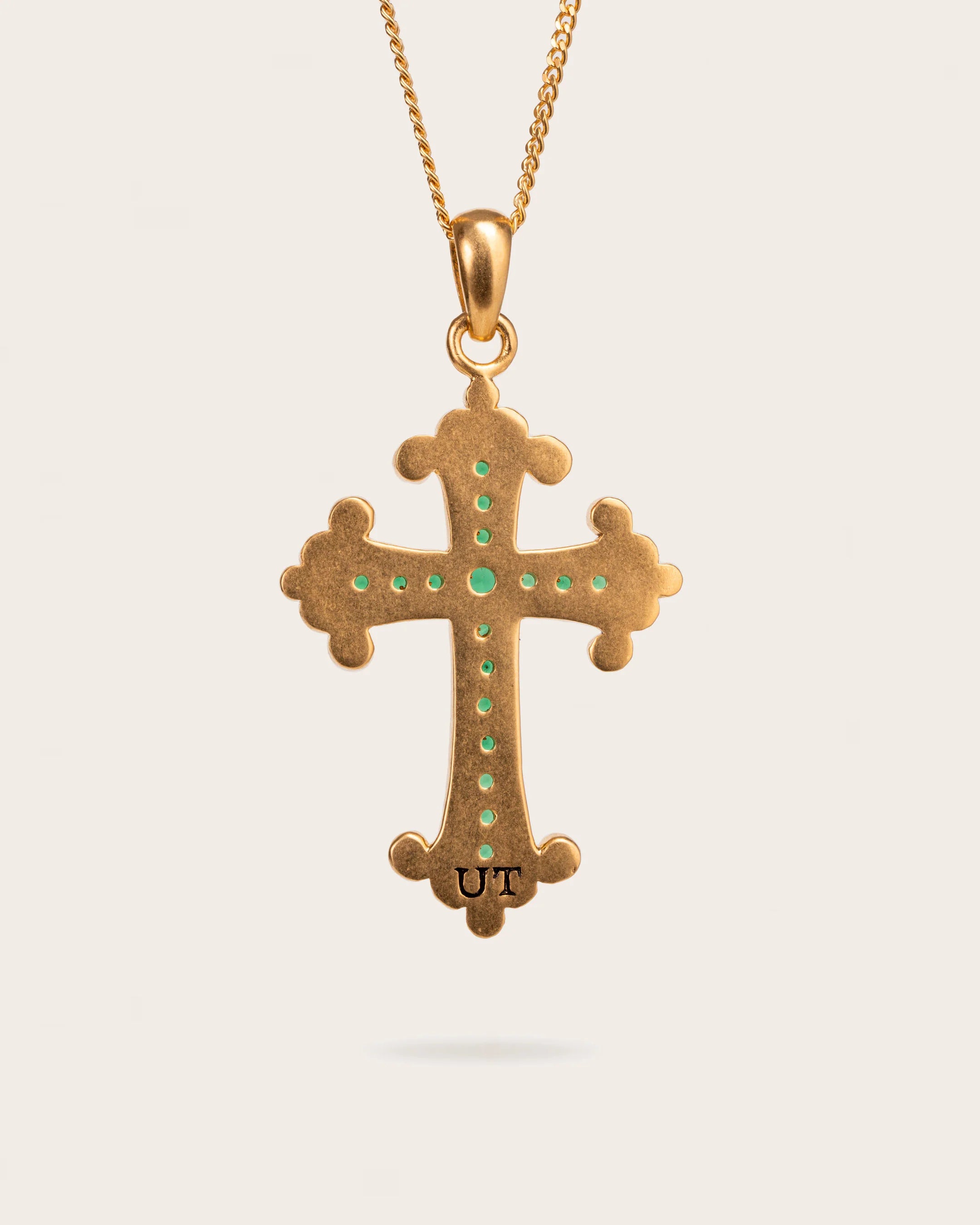 UNTOLD TRUTH / EMERALD CROSS PENDANT