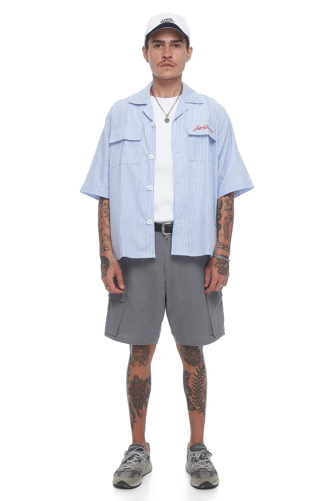 LOST IN NOWHERE / CROP WORK SHIRT SS