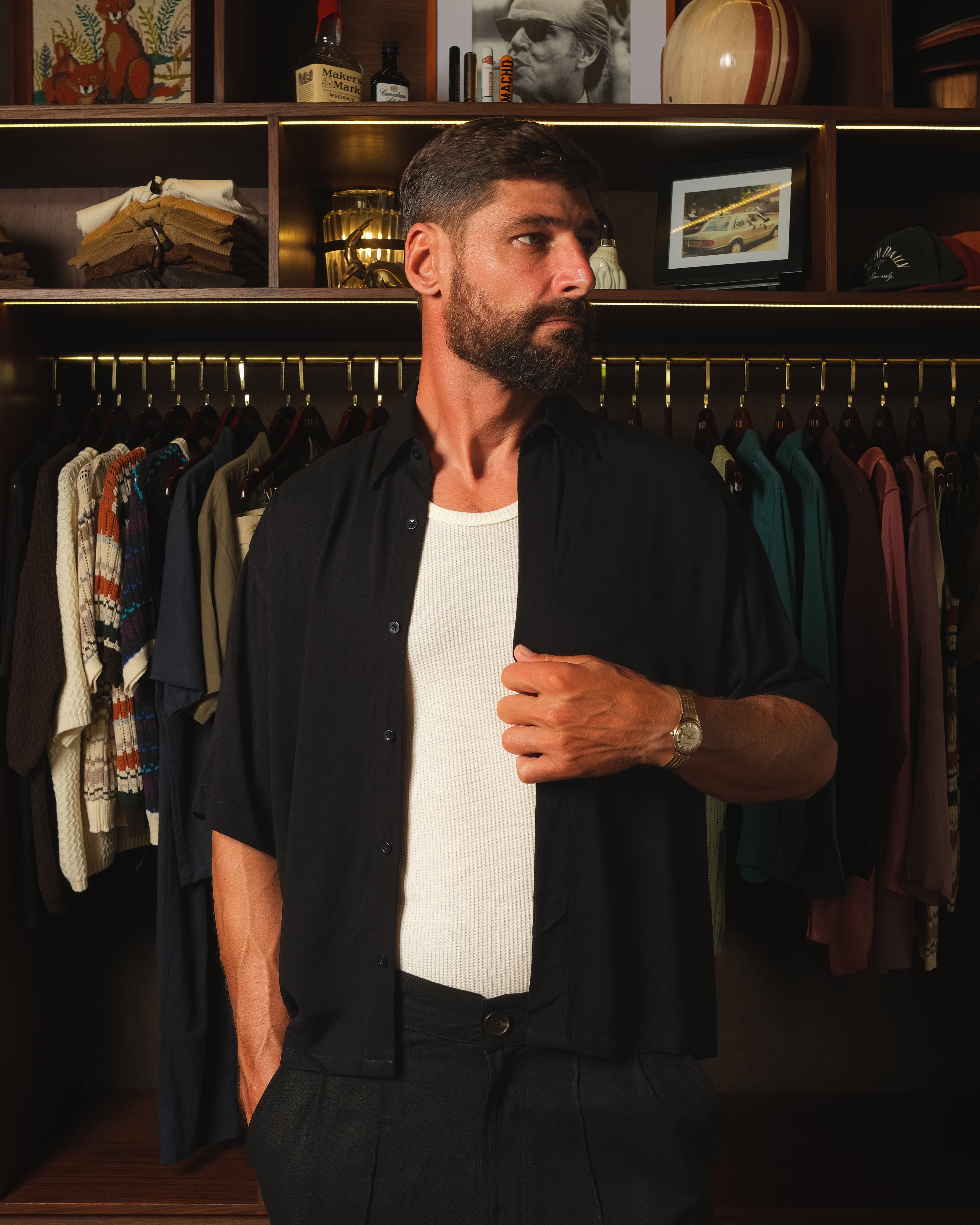 TWILM / RAYON SHORT SLEEVE SHIRT