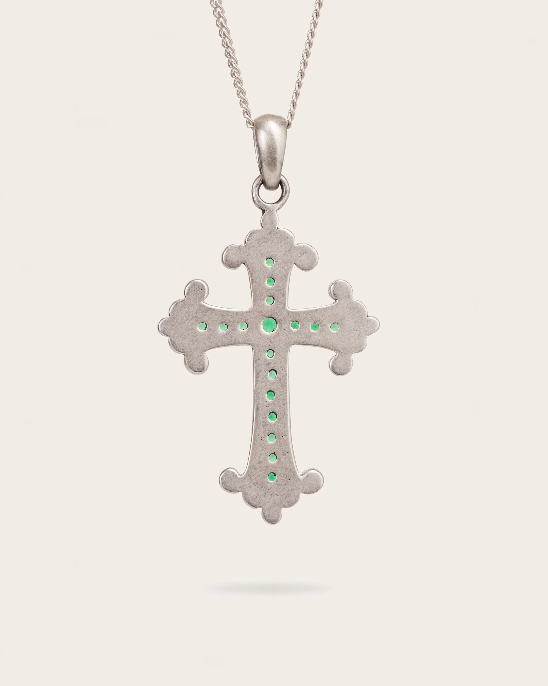 UNTOLD TRUTH / EMERALD CROSS PENDANT