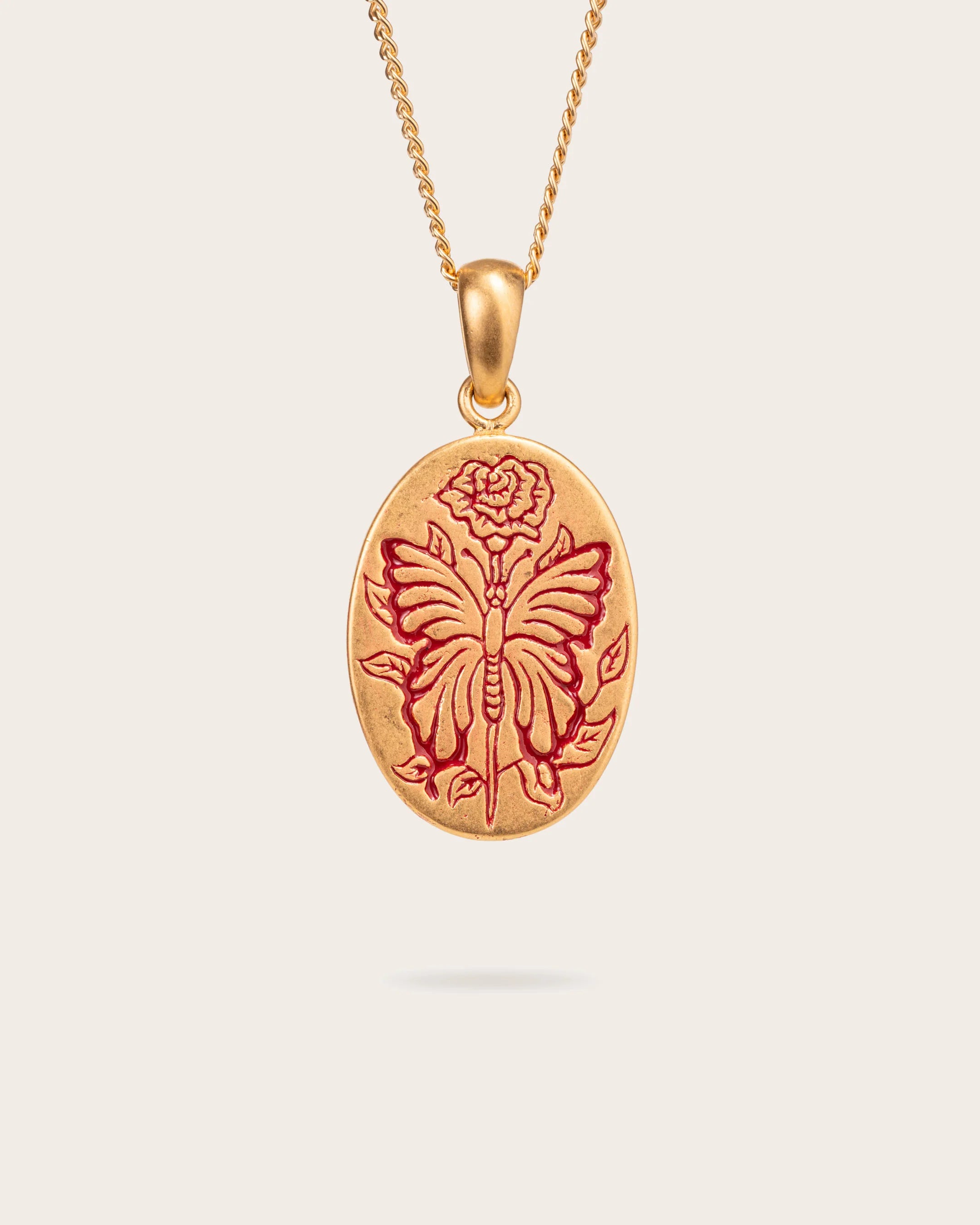 UNTOLD TRUTH / RED BUTTERFLY PENDANT