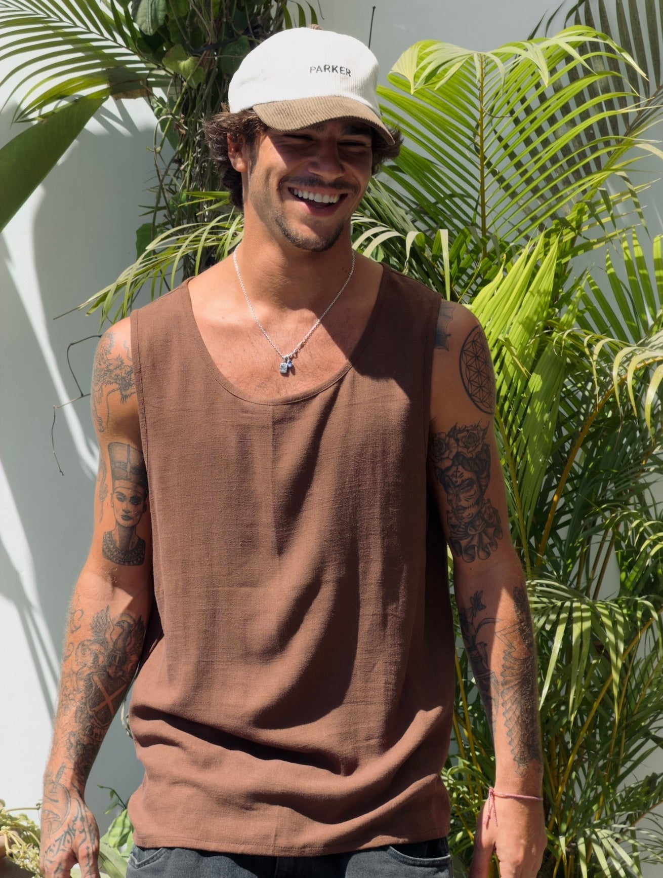PARKER / LINEN SINGLET