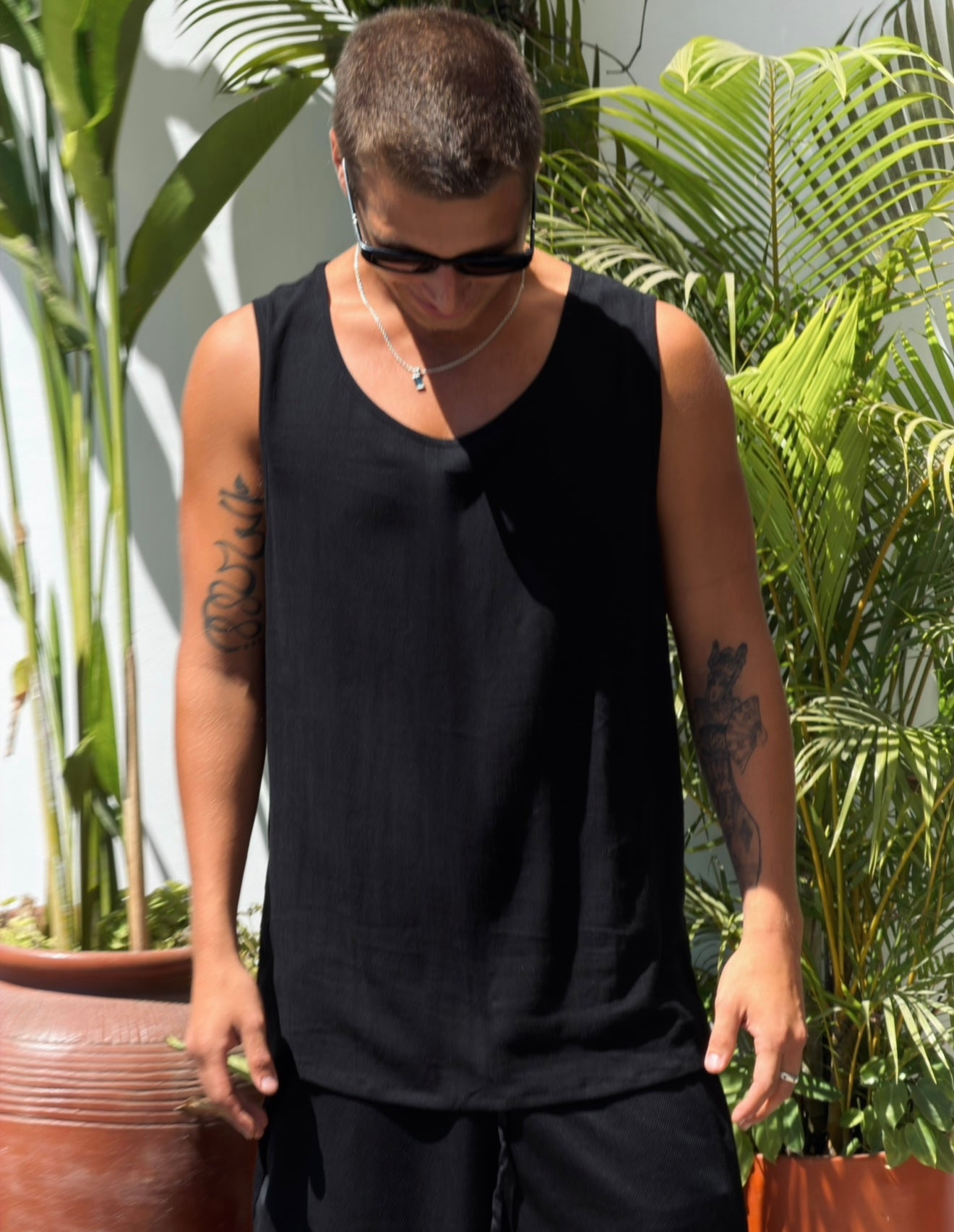 PARKER / LINEN SINGLET
