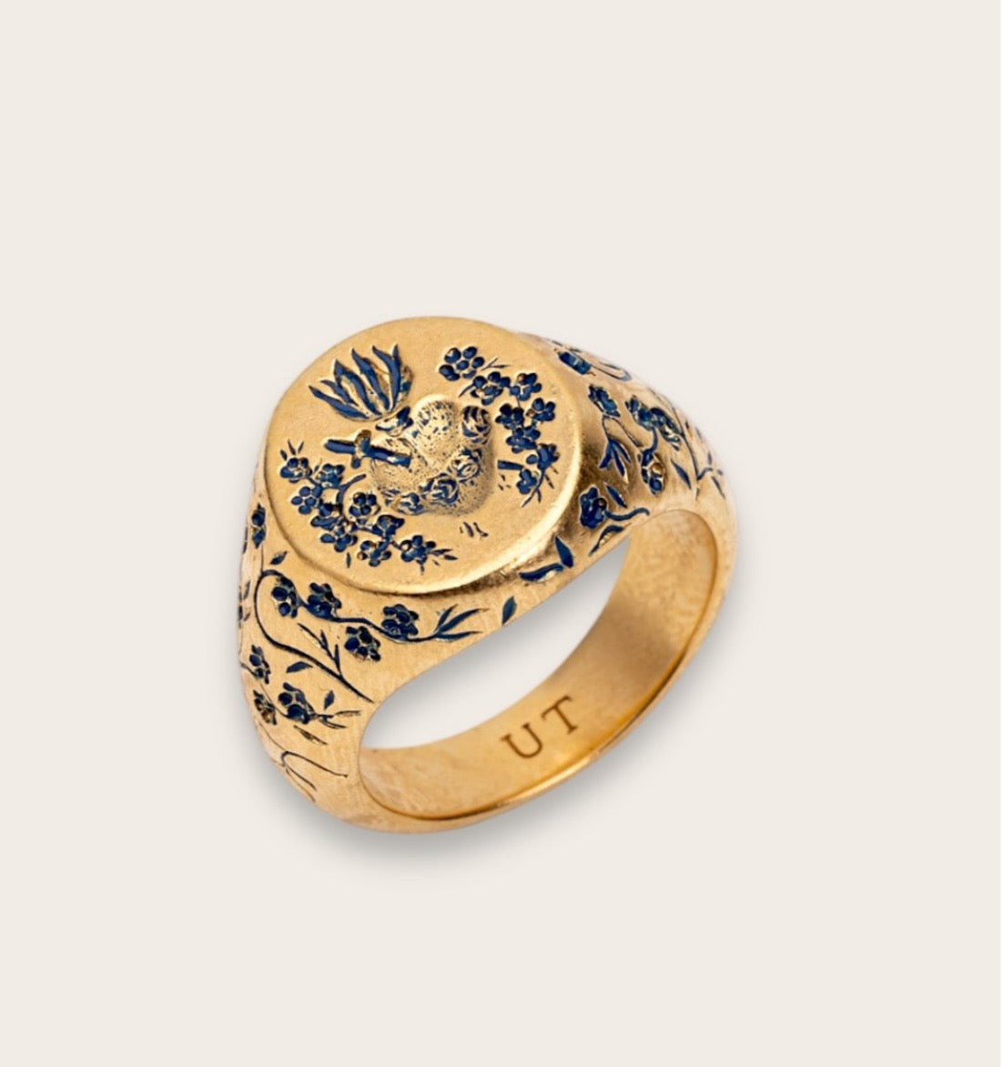 UNTOLD TRUTH / BLUE HEART SIGNET RING