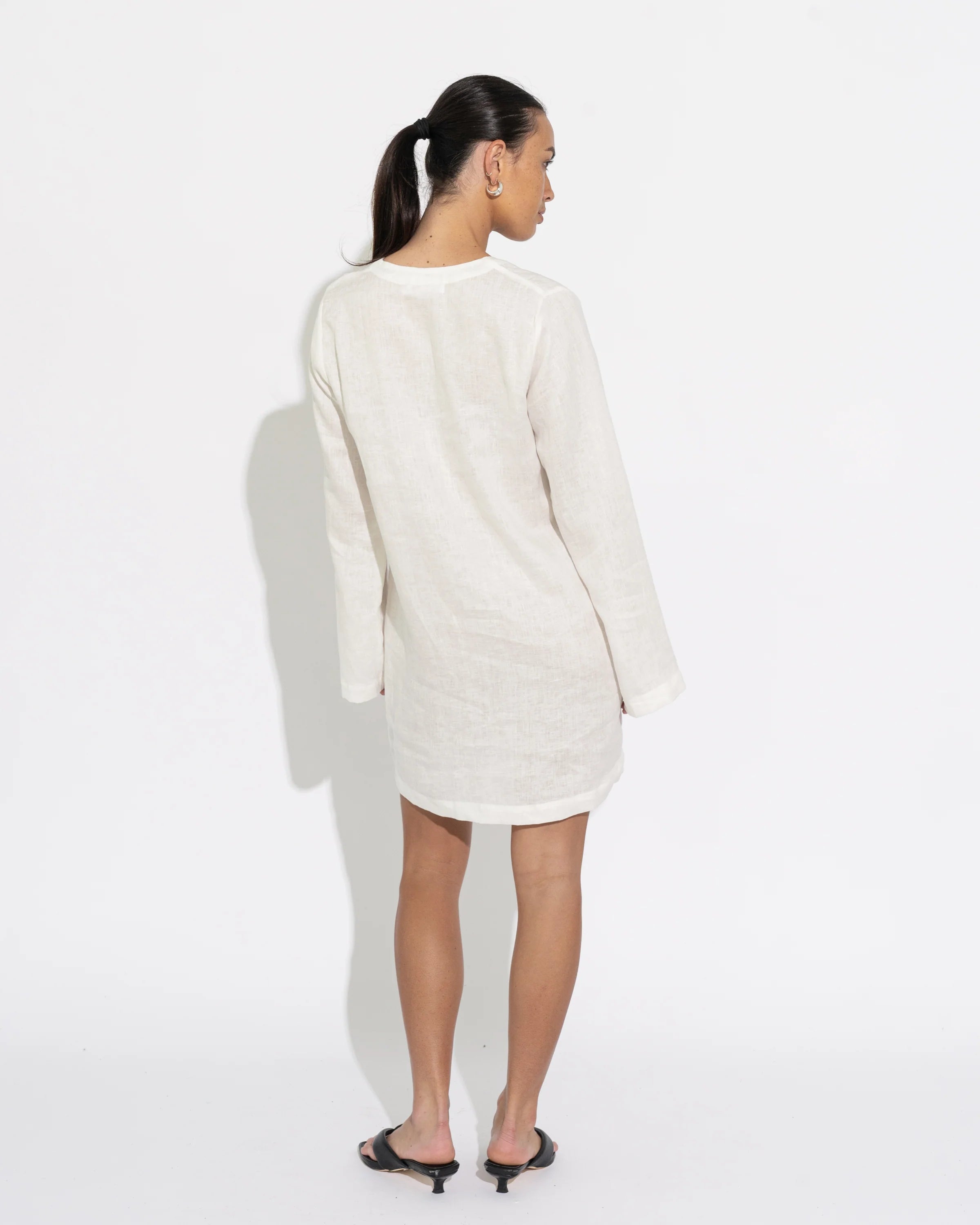 SARA FOX / LOLA LACE UP DRESS