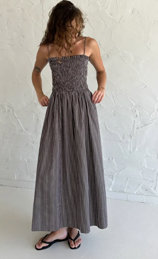 FRANK RAE / ALBA MAXI DRESS MOCHA