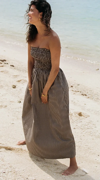 FRANK RAE / ALBA MAXI DRESS MOCHA