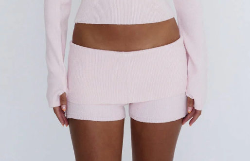 CIELLE / PALOMAR KNIT SHORTS PINK
