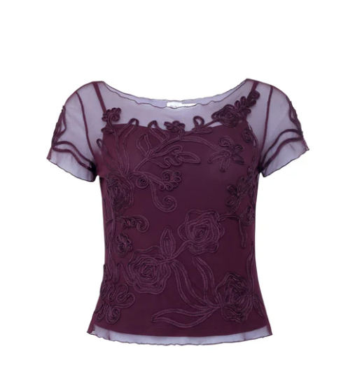 SHE IS I / PLUM GIRL TOP