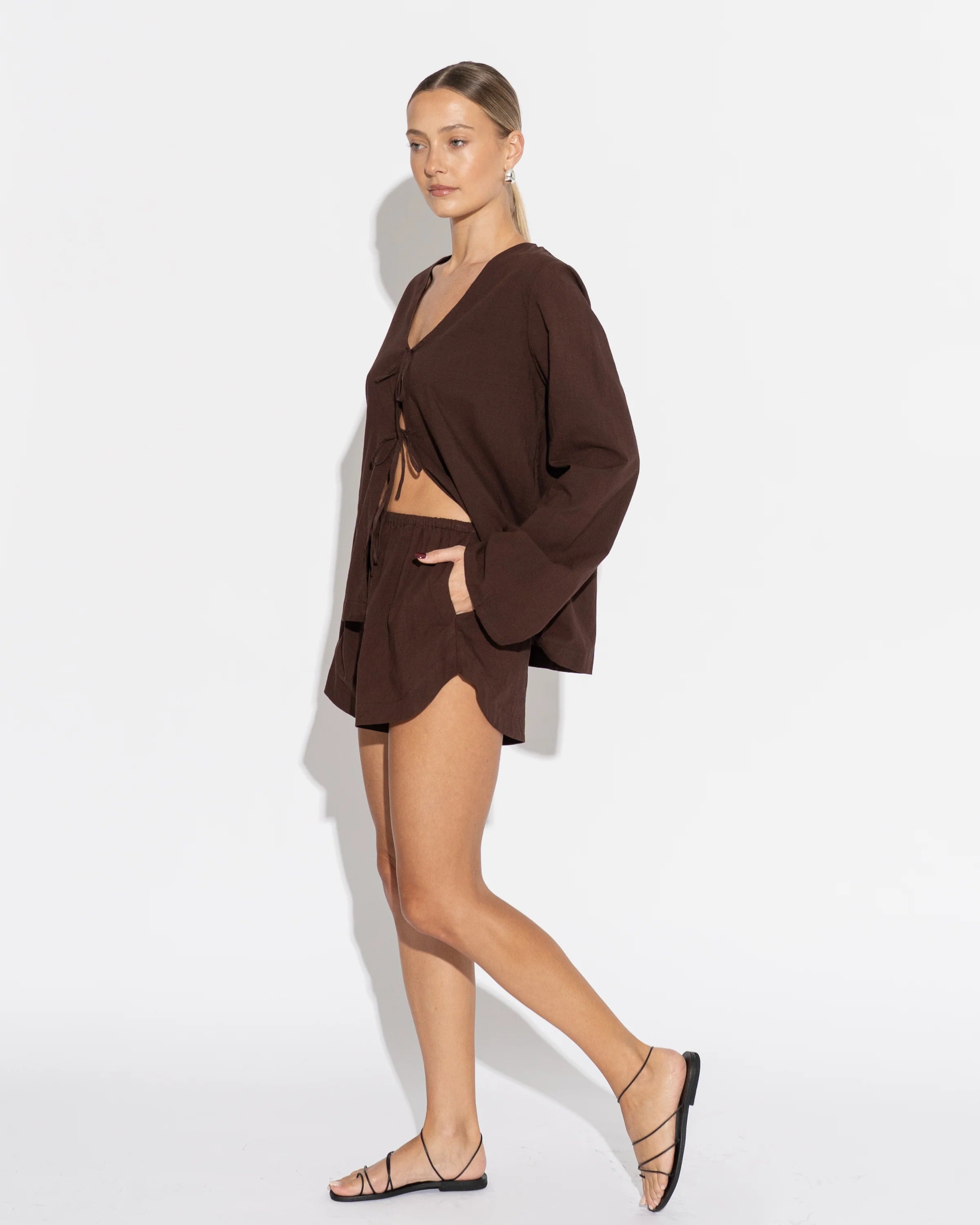SARA FOX / DAHLIA DOUBLE TIE TOP