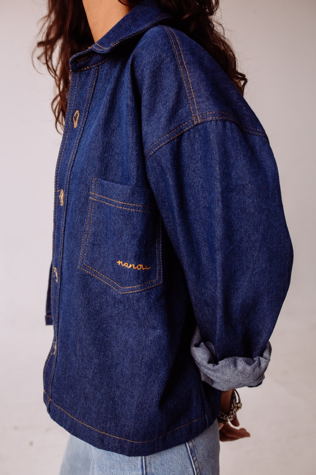 NANOU THE BRAND / CHARLIE DENIM BOXY SHIRT