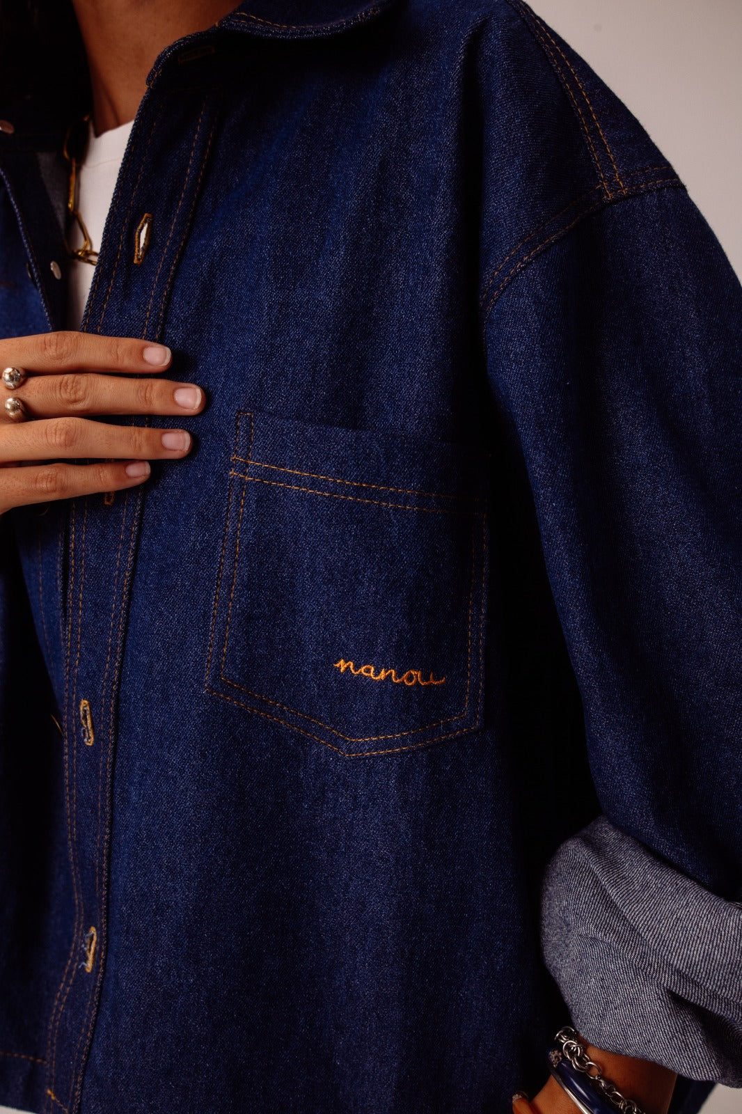 NANOU THE BRAND / CHARLIE DENIM BOXY SHIRT