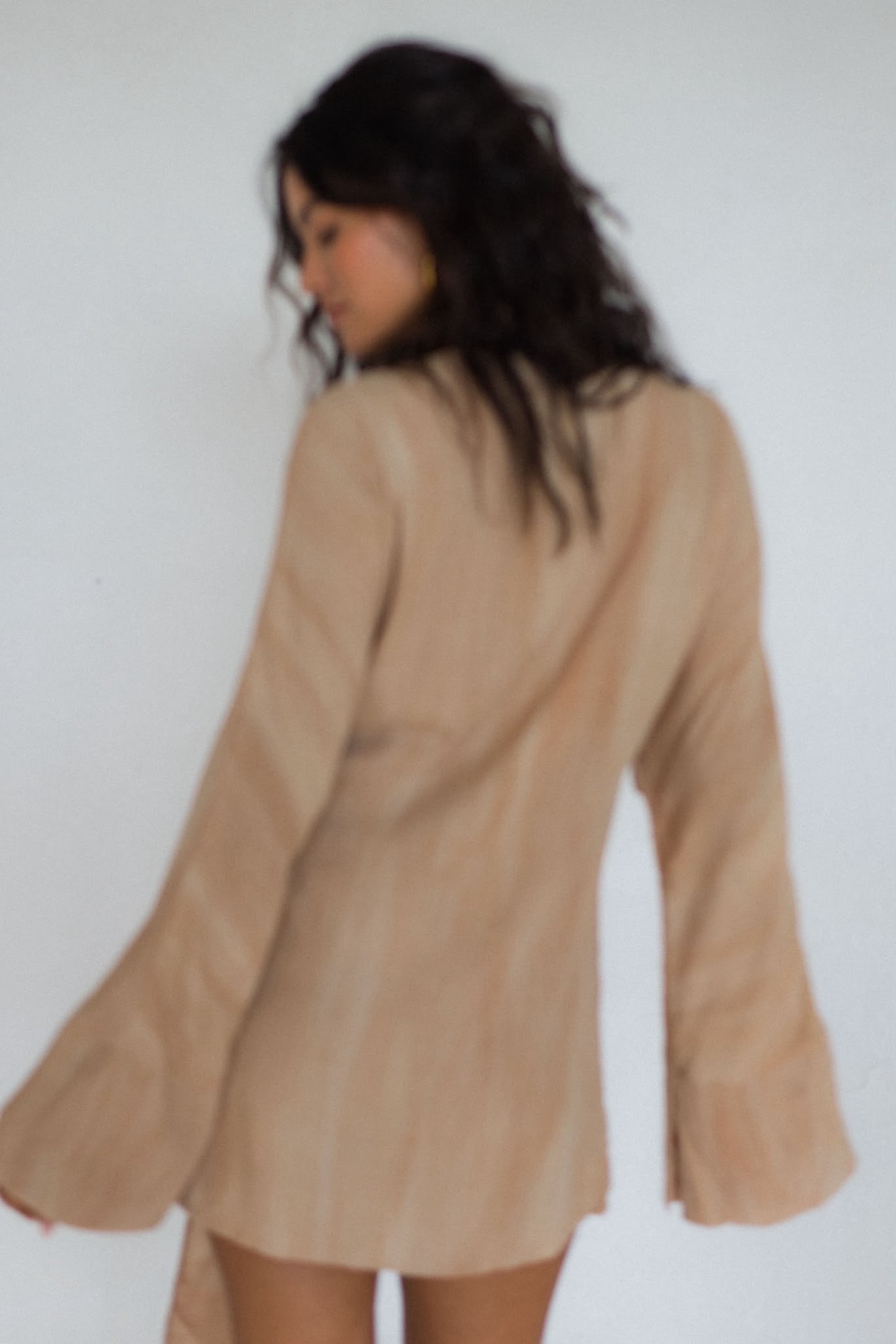 FRANK RAE / FRANCO WRAP DRESS Hazelnut