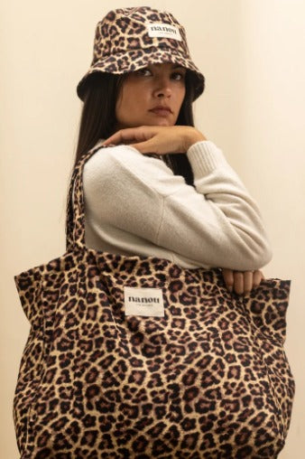 NANOU / TOTE BAG LEOPARD LARGE