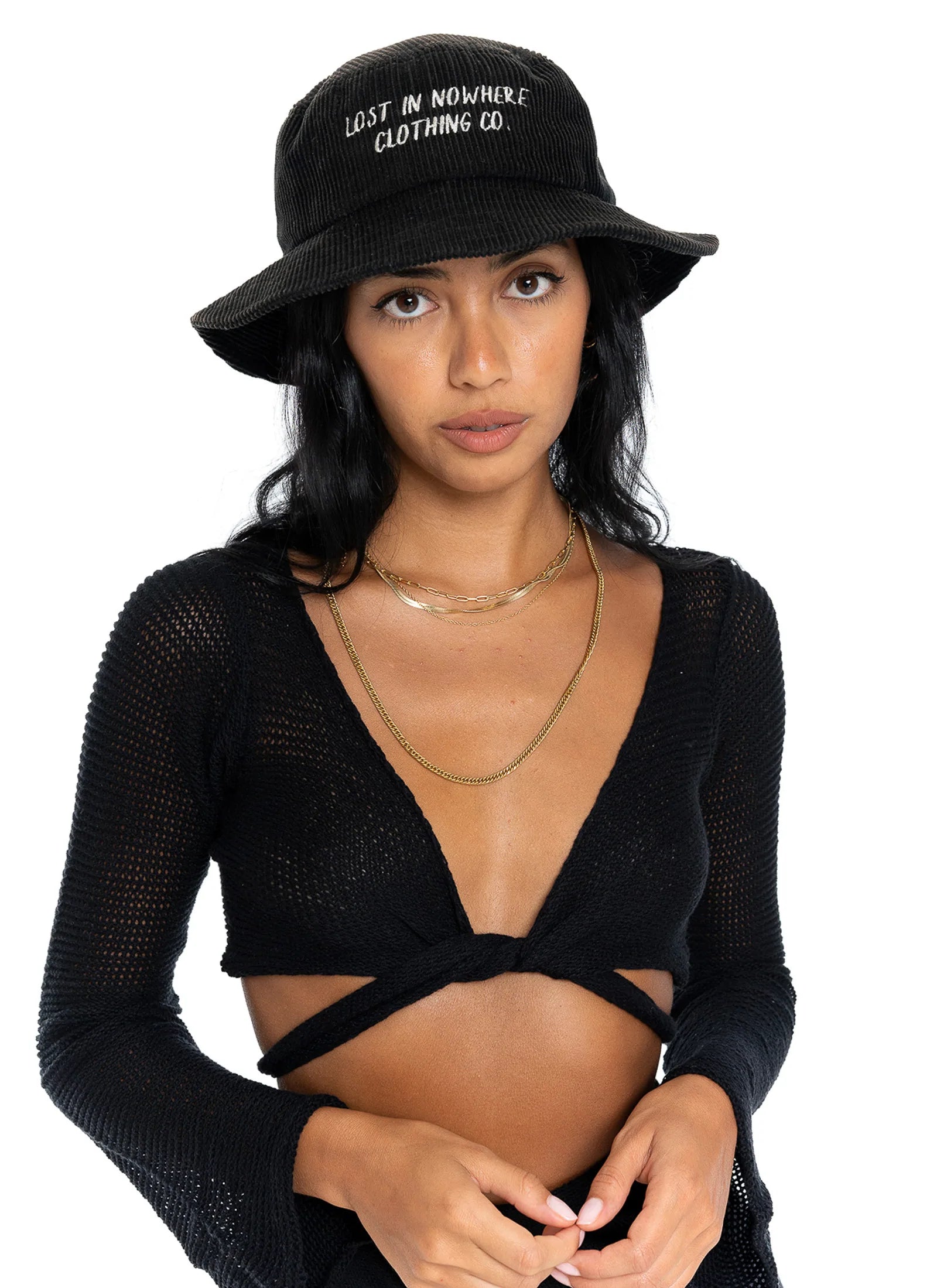 LOST IN NOWHERE / MIA LONG SLEEVE KNIT CROP